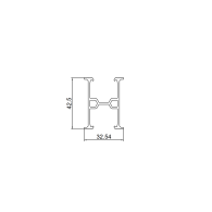 Aluminiowy profil montażowy R42-5000