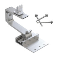 Hak dachowy aluminiowy regulowany - zestaw dachówka ceramiczna/betonowa