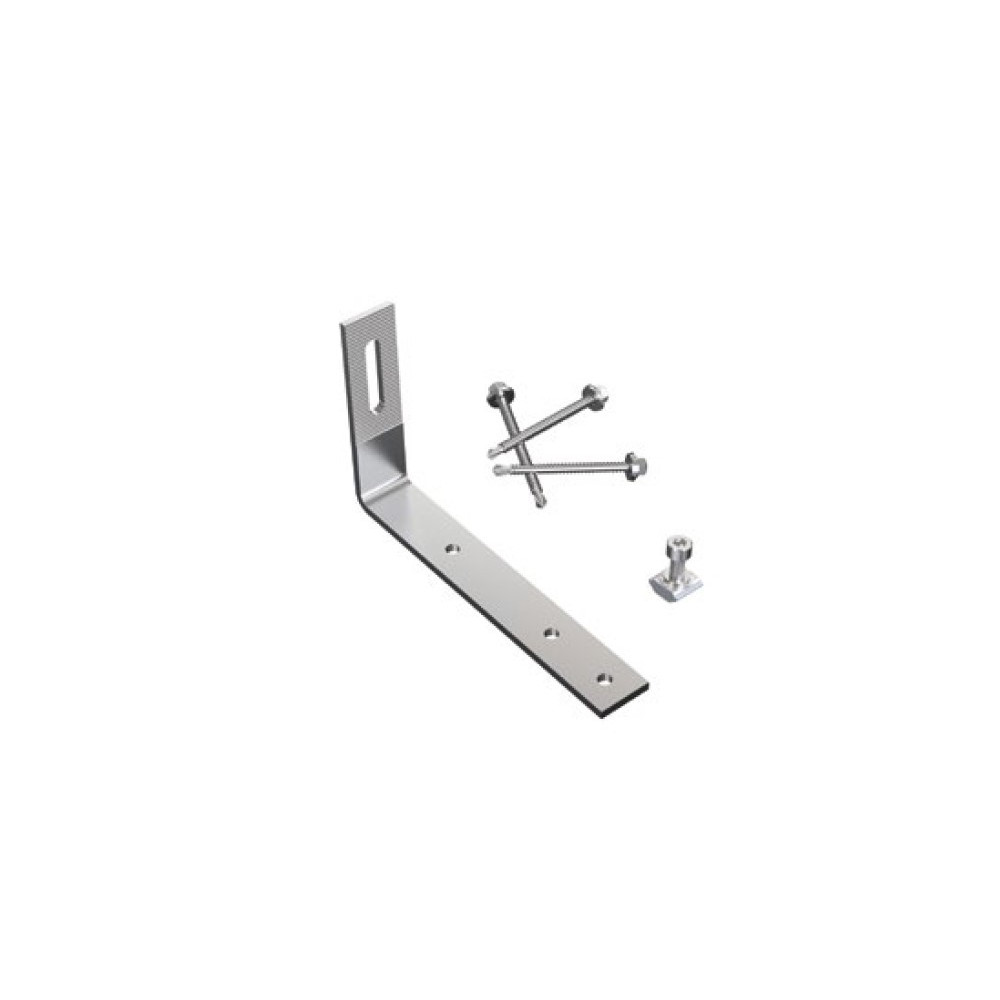 Nierdzewny hak dachowy - zestaw eternit, gont, blacha