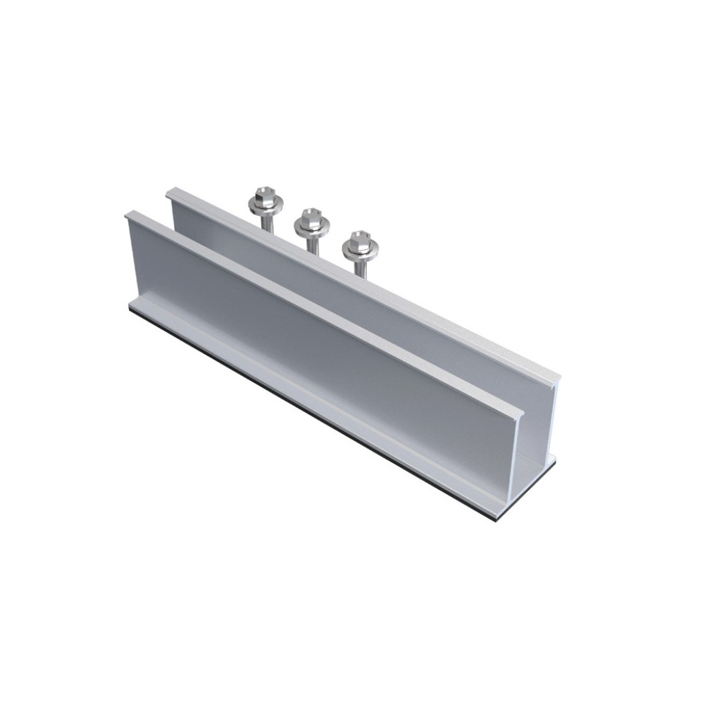 Szyna montażowa U 46 mm z aluminium do trapezu. blacha