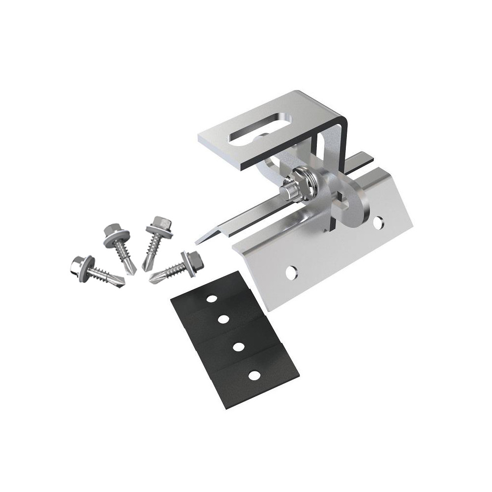 Regulowany wspornik do trapezu. zakrzywiona blacha