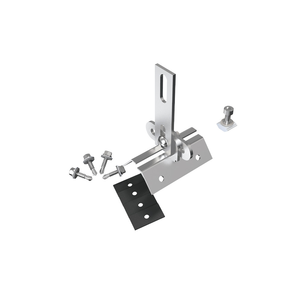 Regulowany wspornik do trapezu. blacha prosta