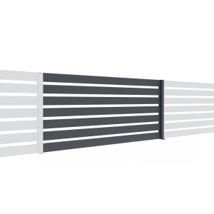 Aluminiowe ogrodzenia przęsłowe z przestrzeniami