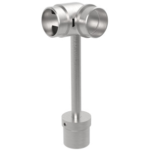 Uchwyty do poręczy na okrągłe słupki osiowe ze stali nierdzewnej