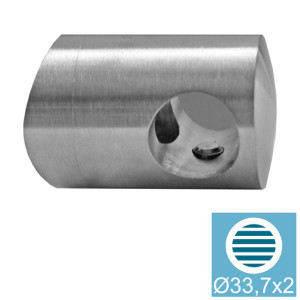 Lewy uchwyt do prętów okrągłych nierdzewny