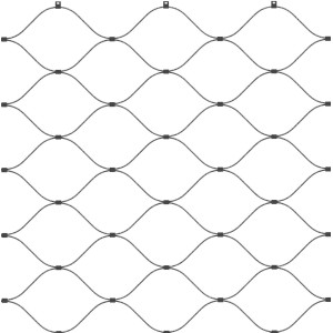 Siatki ze stali nierdzewnej do systemów linowych