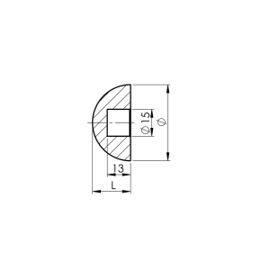 Półkuliste zaślepki nierdzewne