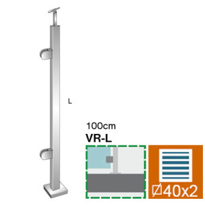 Drevené a nerezové stĺpiky - vrchné, hranaté
