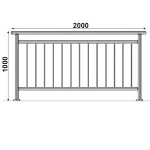 Balustrady nierdzewne pionowe rurkowe płaskie górne mocowanie