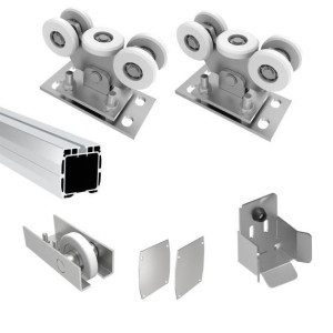 Aluminiowy zestaw do bram samonośnych 4m/250kg