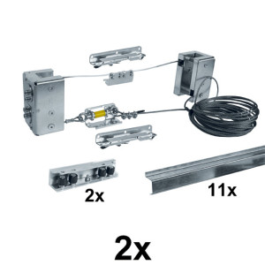 Zestawy teleskopowe do bram przesuwnych na kółkach